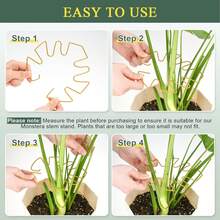 1pc Metal Turtle Shell Leaf-Shaped Plant Support Rack, Size 13*14cm/16*18cm, Multiple Shapes Available, Suitable For Climbing Plants Like Turtle Back Bamboo, Unique Durable Design, Ideal Support For Indoor/Outdoor Gardening Plants, Also Applicable For Potted Plants - Green - View 8