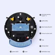 Aspiradora robot inteligente 3 en 1 - Nuevo modelo con control remoto, función de barrido y trapeado húmedo, ideal para la limpieza diaria del hogar, mantenimiento de pisos de baldosas y madera dura - Multicolor - Ver 5