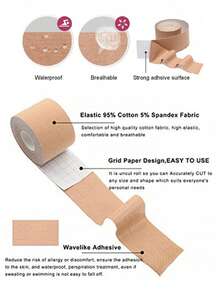 Women Nipple Covers & Pads - Light Beige - View 4