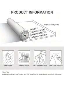 1 Roll Self-Adhesive Dark Gray Herringbone Pattern PVC Contact Paper, Removable Wallpaper For Bedroom, Living Room, Bathroom, Kitchen Countertop, Furniture Renovation, DIY, 17.7inX39.3/118.1/196.8in - B-Grey - View 3