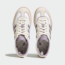 女款 Adidas SAMBA OG W 經典運動鞋 德式訓練鞋「T-Toe 鞋」 - 香檳色 - 查看 4