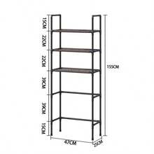 Floor Standing Storage Rack Without Holes Laundry Rack For Bathroom Increases Space Saving Multi Story Bathroom Storage Racks - 黑色 - 查看 12
