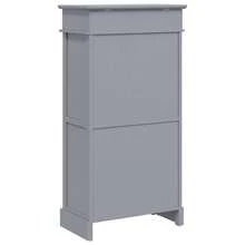 Zapatero de madera de Paulownia gris 50x28x98 cm - Gris - Ver 6