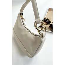 IKRUSH Handbag With Chain Detail I30090 - Ivory - View 1