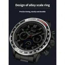 FILA Men's Sports Chronograph Watch, 6 Hands Multi-Dial, Stainless Steel Strap, Water Resistant - one-size - View 7