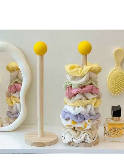 1pc Wooden Bow Organizer Holder, High-Quality Headband, Hair Tie, Ribbon Display Rack, Suitable For Gender Reveal Parties, Perfect Gift For Birthday, Wedding, Gathering, Colleagues, Friends And Family, Back To School Season