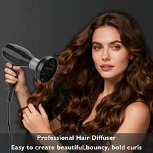 Curly Hair Diffuser Attachment For Hair Dryer, Fits 1.7 To 2.1 Nozzles - 1 - View 5