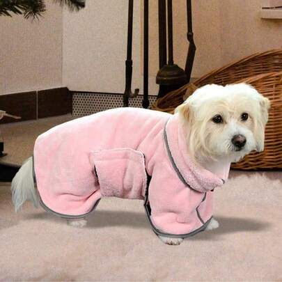 Pet Bathrobe, Soft & Quick-Drying Dog Towel, Fluffy & Skin-Friendly Material