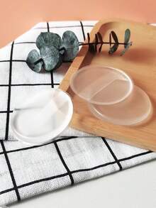 Transparent Silicone Powder Puff, Fresh And Non Greasy, Soft And Non Flying Powder, Super Soft Jelly Air Cushion, Dry And Wet Dual-Use Beauty Makeup, Isolated And Stereotyped Makeup, Suitable For Base Makeup, BB Cream, Powder Blusher, Water Emulsion, Etc - Clear - View 4