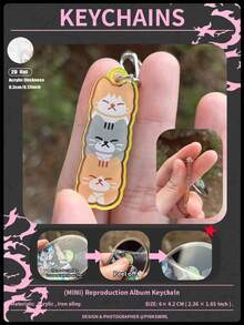 /SK/Do It，K-POP SK风格亚克力钥匙扣，STAY，包包挂饰，汽车钥匙扣吊坠，钥匙圈，手机包挂件，礼物，美观钥匙扣，送给朋友的特别礼物 - 雙面印刷 需自行撕膜 - 查看 6