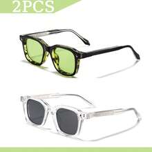 HBK Kính gọng kim loại, kiểu dáng vuông CP, phong cách retro cổ điển, unisex, thích hợp làm quà tặng dự tiệc và ngày lễ. - K40484 - Xem 27