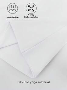 XLLAIS Fashionable Sleeveless Solid Color Double-Layer Fabric Camisole, Versatile Fitted Undershirt For All Seasons White Summer - White - View 4