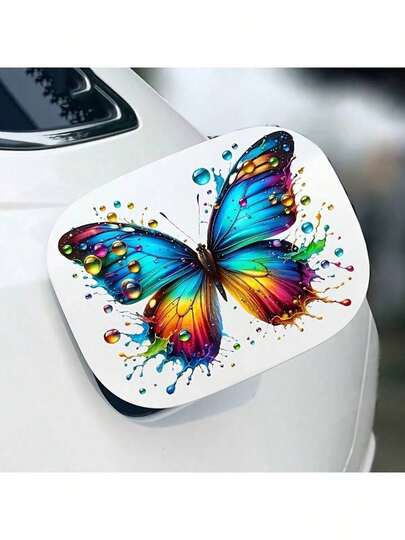 Pegatinas de mariposas coloridas - Mariposas de acuarela - Pegatinas de dibujos animados con diseño de mariposas coloridas - Pegatinas de animales - Para decorar ventanas de vidrio, computadoras, portátiles, automóviles, impresión corporal, etc.