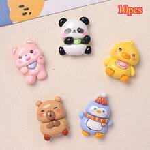 5/10pcs Cute Penguin, Bear, Duck Animal Fridge Magnets, Resin Cartoon Refrigerator Stickers, Suitable For Kitchen, Office, Whiteboard, Storage Cabinet, Dishwasher, Kitchen Decor, Home Decor, Mother's Day Gift, Teacher's Day - Multicolor - View 11