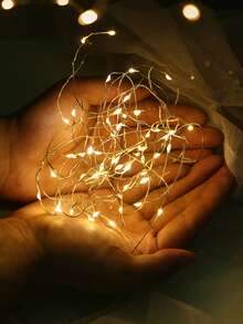 Battery Operated LED Mini String Lights, Flickering Firefly Fairy Lights For Mason Jars, Wedding, Party, Christmas, Tabletop Decor, Warm White - Multicolor - View 3