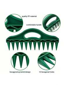1pc/4pcs Planting Tools, Soil Auger Tool, Gardening Planting Spacing Tool, Suitable For Farmland, Vegetable Gardening, Agricultural Rake - Multicolor - View 4