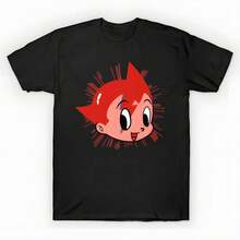 astro - Divertido - Camiseta Oversized Impresa Unisex, Camiseta Gráfica Casual Negra Sólida, Top Esencial de Verano para Capas, S-3XL - Negro - Ver 1
