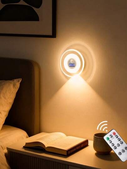 1pc Motion Sensor Wall Light, Warm Ambient Lighting For Bedroom Bedside, Rotatable Decorative Night Light For Bathroom, Bedroom, Vanity, Discreet Auxiliary Lighting