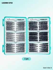 560/600 Pcs DIY Lash Clusters 30D 40D 50D 60D 80D 100D D Curl 9-16mm Soft Reusable Individual False Eyelashes - Multicolor - View 14