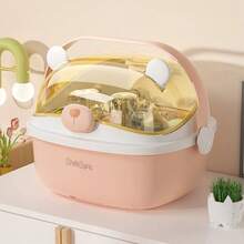 Estante de secado de biberones, caja de almacenamiento a prueba de polvo, gabinete para vajilla infantil, organizador de utensilios de alimentación con tapa - Multicolor - Ver 1