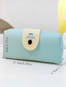 1个卡通造型铅笔盒，美观大方，学生PU大容量文具盒，铅笔盒 - 按扣款 - 查看 4