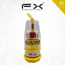 Kit de herramientas, herramientas de decoración del hogar para almacenamiento y almacenamiento, kit: - cinta eléctrica, martillo, tornillos, pinzas y cinta métrica, - tornillos horizontales y transversales, - pluma de prueba de voltaje. Herramientas de reparación de decoración del hogar, equipos de cocina, herramientas de reparación y accesorios, herramientas están hechas de acero al carbono para una ventaja aplastante y duradera, diseño funcional del cuerpo humano, caja de plástico negro para almacenamiento y transporte, caja de herramientas de hardware de almacenamiento. Caja de herramientas para la decoración del hogar, herramienta de tornillos: caja de herramientas con múltiples cabezas de reemplazo. - Modelo regular - Ver 6