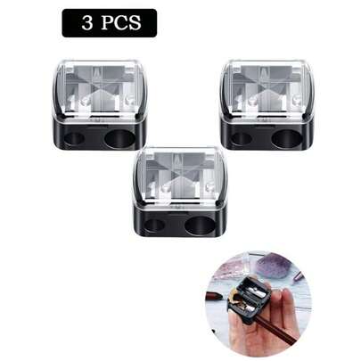 3pcs/Set Manual Eyeliner Pencil, Lip Liner Pencil & Pencil Sharpener, Great Gift For Friends