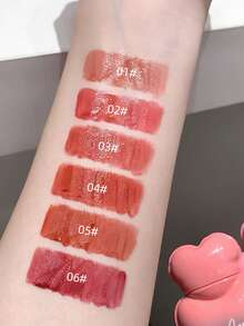 Gege Bear 1pc Moisturizing Glossy Lip Gloss, Hydrating & Long-Lasting, Everyday Versatile Lip Tint To Enhance Complexion - 彩色 - 查看 6