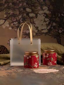 Elegant Embossed Design Airtight Tea Canister With Sturdy Tin Lid, Leak-Proof Tea, Coffee Bean, Sugar, Nut Storage Jar, Reusable Multipurpose Storage Container For Kitchen Pantry And Home Decor - Multicolor - View 10