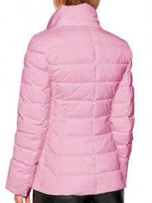 Shendy Vendy Women's Jacket Warm Polyester With Fur-Like Collar - Pink - View 4