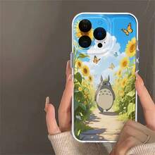 camina entre girasoles y mariposas en un brillante día de verano. Esta elegante funda para teléfono es compatible con Samsung, Apple, OPPO, , etc. Fabricada en TPU flexible, resistente a golpes y arañazos, ofrece una excelente protección contra caídas y un agarre cómodo. Es un regalo ideal para familiares, amigos y seres queridos, y una opción perfecta para festivales. - transparente - Ver 5