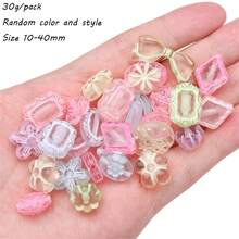Acrylic Transparent Mixed Beads Handmade DIY Phone Strap Accessories, Bracelet & Pendant Supplies - Multicolor - View 15