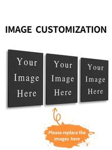 A Custom Three-Panel Canvas Print, Featuring Your Own Photo. A Personalized Three-Panel Photo Wall Artwork, Perfect As A Gift For Friends, Weddings, Or Family. Framed, Hangable, And Reusable.,Home Decor Living Room, Birthday Gift - Multicolor - View 14