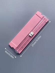 Cortador de papel A4, Cortador de fotos manual portátil de plástico, Herramienta de corte de guillotina mini para papel, fotos, documentos en el escritorio - Multicolor - Ver 3