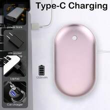 可充电便携式暖手宝，双面加热，持久保暖，户外露营、冬季狩猎必备，圣诞礼物，暖手宝，男士礼物，圣诞袜填充物，可充电暖手宝保温，闺蜜节、送给小狗、嘉年华、春夏精选、伴娘礼物，房间、卧室装饰，海滩、旅行，男士适用，女士适用，度假 - 彩色 - 查看 4