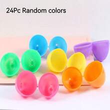 24-120pcs Mini Jesus Key Chains, Jesus Loves You Mini Jesus Figurines, Suitable As Church Baptism Gifts, Easter Egg Fillers, Etc. Twist-Open Easter Egg Surprise Boxes, Easter Party Favors, Classroom Souvenirs. - Multicolor - View 15