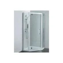 Nd New! I Standard Syn Pent Sil Frame 900MM Clear Shower Door RRP £545 - A - View 4