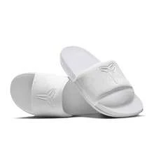 Men's Nike Kobe Offcourt Slide White/White (IF2870 100) - 白色 - 查看 4