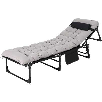 Dragonpad Camping Cot With Comfortable Mattress For Adults Folding Chair Bed, 66.9inch/74.8inch/78.7inch Long Cots For Sleeping, Folding Cot Camping Bed Max Load 400LBS For Travel Tent Day Bed Outdoor Home Guest Office Nap