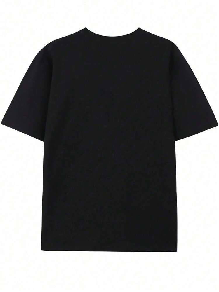 Authorized By Disney, Toy Story Riding Woody Men's Fashion T-Shirt, T-Shirt With Round Neck And Short Sleeves-Breathable, Moisture-Absorbing And Sweat-Wicking, Regular Short Sleeves, Suitable For Fitness, Running, Hiking And Leisure Wear, Suitable For Sports And Leisure Wear, Loose T-Shirt Suitable For Spring, Summer And Autumn Wear. - 黑色 - 查看 2