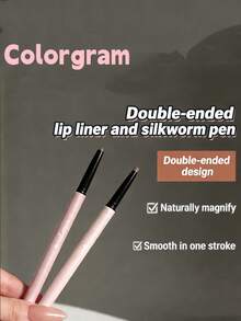 Colorgram 双头哑光唇线笔，采用多功能设计，兼具高光和修容功能，轻松打造专业妆容。柔滑配方，顺滑易涂，可精准勾勒下睫毛线，瞬间提亮眼周肌肤。 - 01 暖蜜桃色 - 查看 11