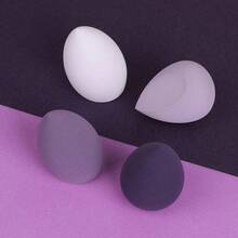4Pc Beauty Egg Makeup Blender Cosmetic Puff Makeup Sponge Cushion Foundation Powder Sponge Beauty Tool Women Make Up Accessories Smooth Flawless Color - Hồng *4 - Xem 2