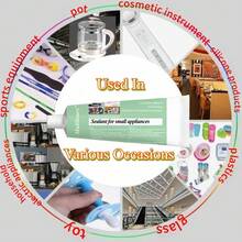 muliliours 小家电防水密封胶、硅橡胶玻璃粘合剂、金属粘合剂、耐高温密封胶 - 适用于DIY工艺品、鞋子和金属制品 - JS-03 - 查看 3