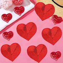 10 miếng vá hình trái tim lấp lánh, có thể ủi lên quần áo, đính kim sa, dán đá quý, miếng vá hình trái tim màu đỏ lấp lánh, thích hợp để thêu trên quần áo, làm đồ thủ công DIY, áp dụng cho quần áo, áo khoác, quần jean, quần tây, váy, ba lô, giày dép, mũ, trang trí vải, miếng vá thời trang, kim sa bền, chất lượng cao. - nhiều màu - Xem 9