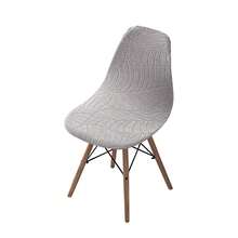 Bộ 1/2/4/6 chiếc bọc ghế hình lá và vỏ sò lớn chống thấm nước, bọc đệm lưng ghế liền mảnh màu trơn co giãn. - nhiều màu - Xem 36