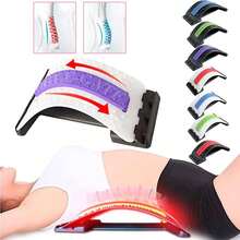 Masajeador Soporte Espalda Lumbar Ajustable Puntos Magnético - Celeste - Ver 5