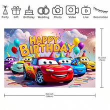 Phông nền trang trí tiệc sinh nhật trẻ em theo chủ đề xe đua, hình ảnh cúp chiến thắng. Trang trí tường theo chủ đề ô tô. Phông nền chụp ảnh. Lý tưởng cho các sự kiện kỷ niệm, trang trí phòng và làm đạo cụ trưng bày. - Nhiều màu - Xem 4