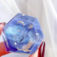 1个环氧树脂模具戒指托，心形、圆形、方形、六边形硅胶模具，适用于DIY珠宝制作，环氧树脂工艺品浇铸材料 - 白色 - 查看 7