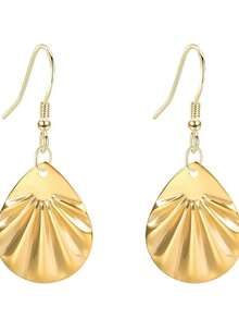 Trending European And American Style Teardrop Sequin Minimalist Luxury Women Jewelry - Gold - View 3