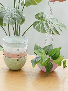 Chậu cây treo, thiết kế giỏ treo đính hạt thủ công, chậu cây trang trí sân vườn trong nhà và ngoài trời, thích hợp cho mùa xuân, ngày lễ tình nhân, đám cưới, sinh nhật. - A - Xem 5